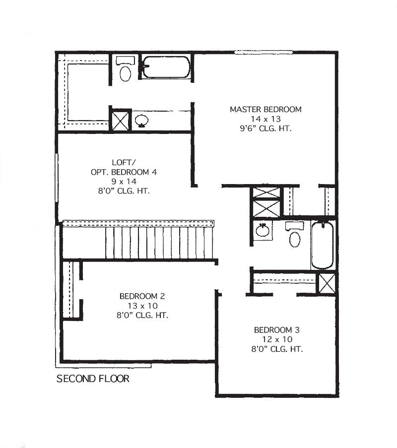 Green Floor Plan - Second Floor - Resized